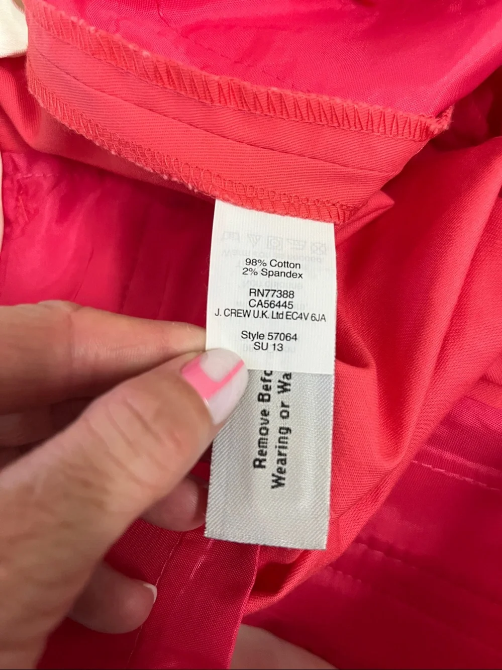J. Crew Pink Cafe Capri Pants size 4